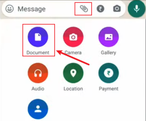 Method 1: Send 500 MB Video as a Document