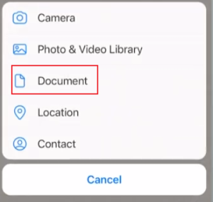 Method 1: Send 500 MB Video as a Document
