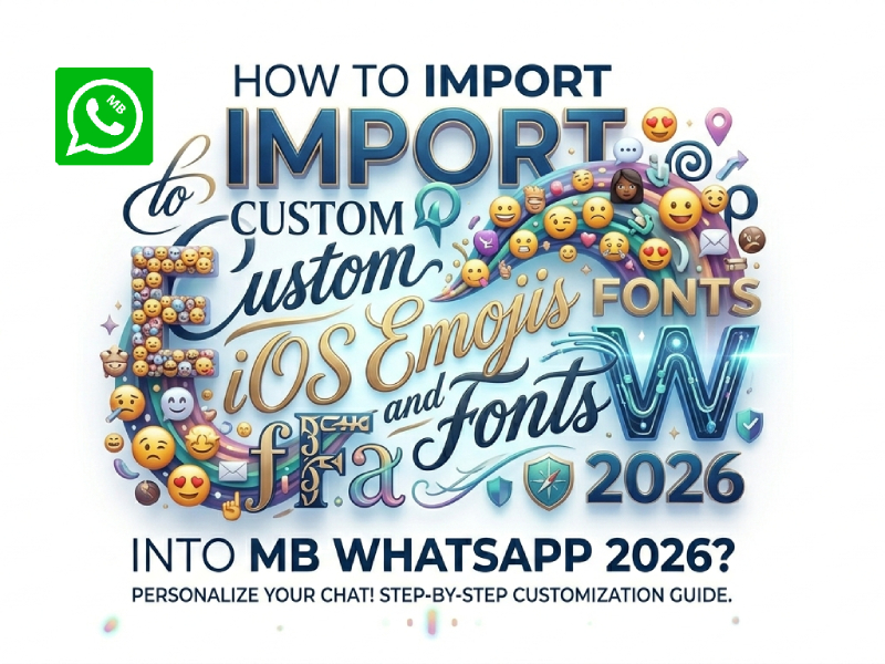 How to Import Custom iOS Emojis and Fonts into MB WhatsApp 2026?