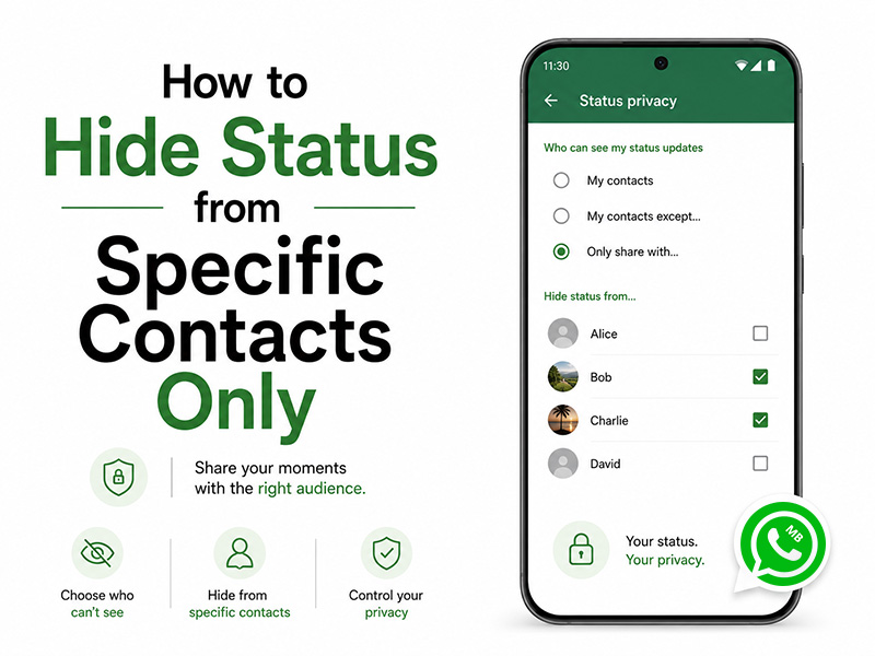 How to Hide Status from Specific Contacts Only