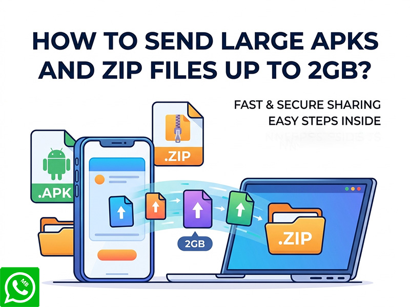 How to Send Large APKs and Zip Files up to 2GB?