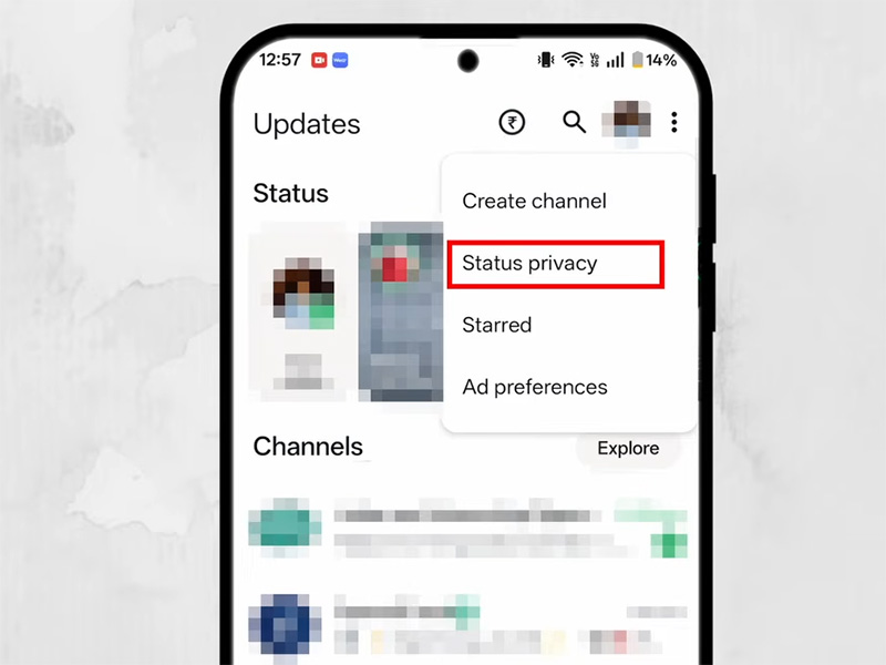 How to Hide Status from Specific Contacts Only