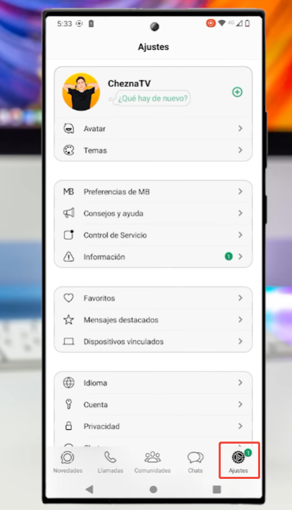 How to Align MB WhatsApp Bars to Match the iPhone Look?