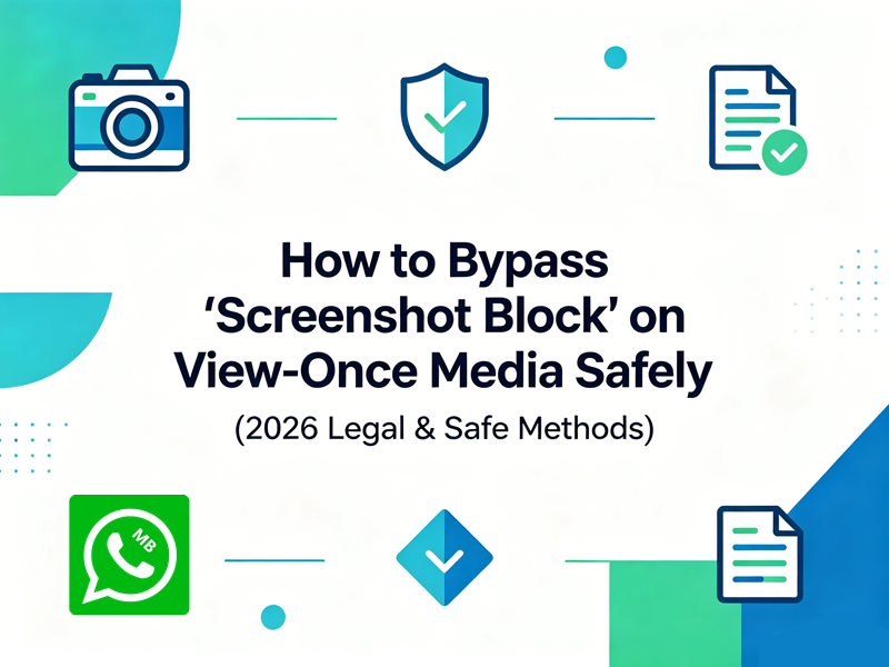 How to Bypass "Screenshot Block" on View-Once Media Safely (2026 Legal & Safe Methods)