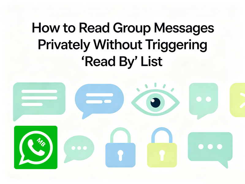 How to Read Group Messages Privately Without Triggering "Read By" List