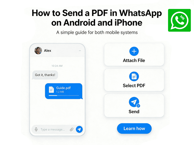 How to Send a PDF in WhatsApp on Android and iPhone