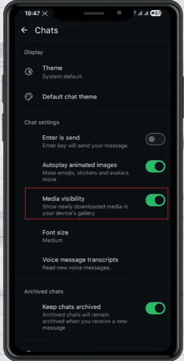 How to Hide MB WhatsApp Media from Your Gallery?